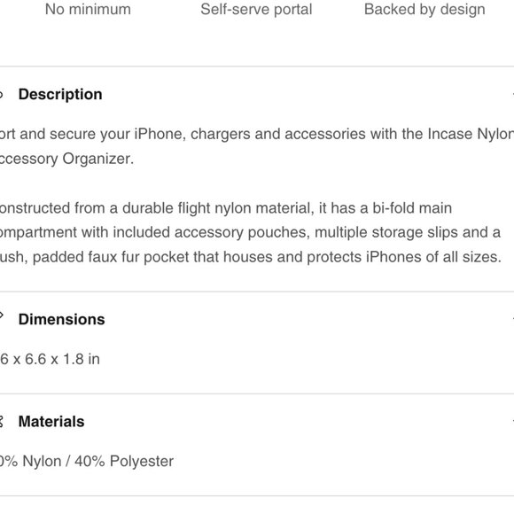 INCASE Accessory Organizer -BURGUNDY - Picture 8 of 8